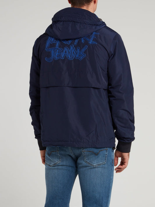 Navy Reversible Logo Jacket