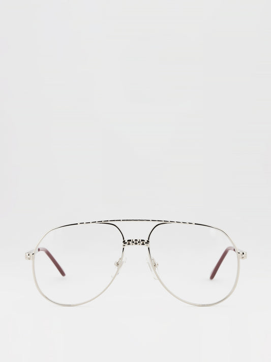 Clear Lens Aviator Sunglasses