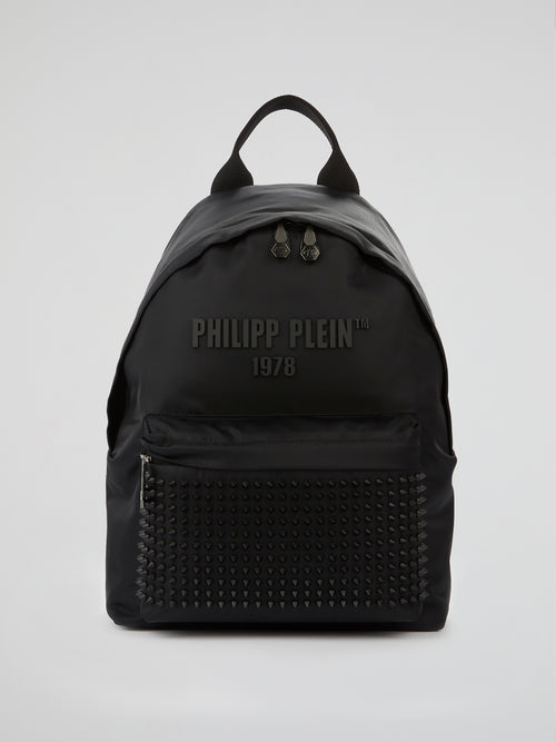 PP1978 Black Spike Studded Backpack