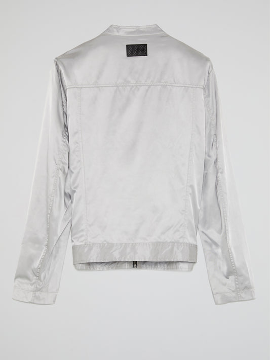 White Zip Up Jacket