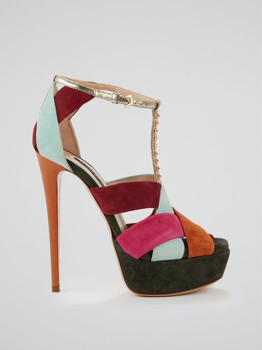 Summit Suede Colour Block Stilettos