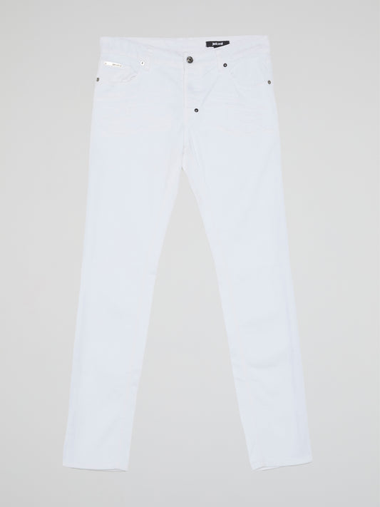 White Distressed Jeans