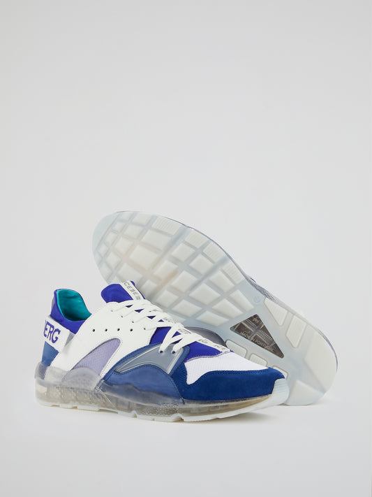Blue Clear Sole Sneakers