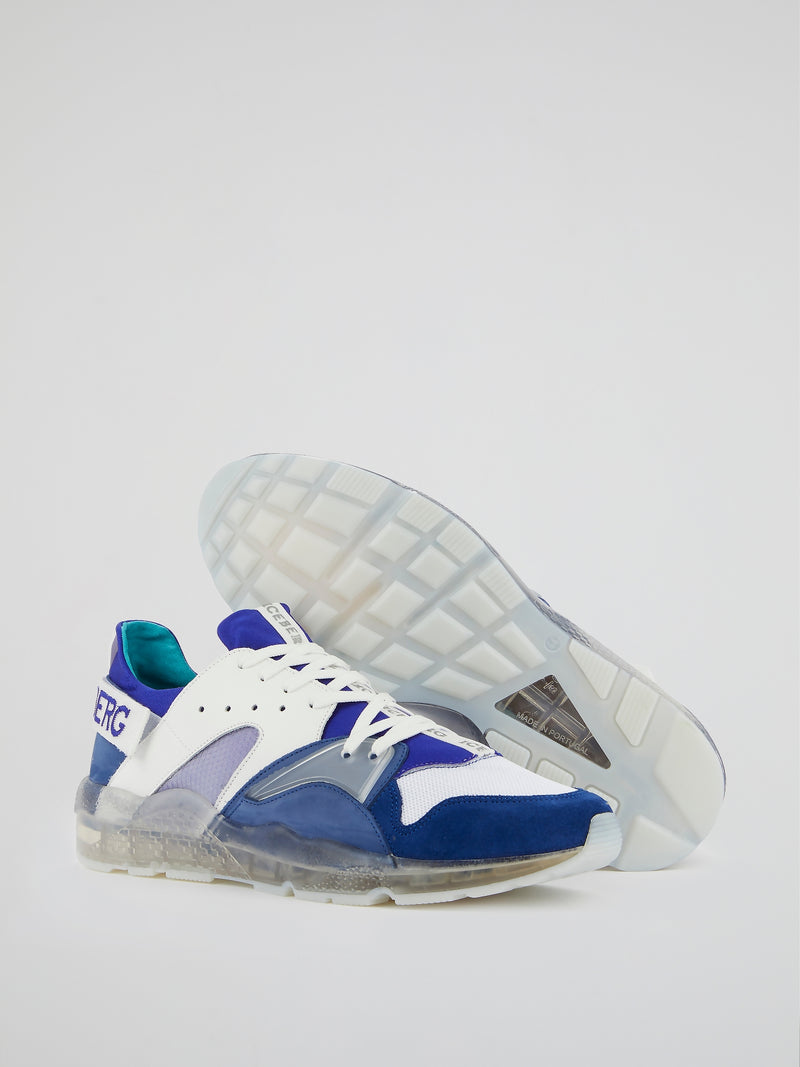Blue Clear Sole Sneakers