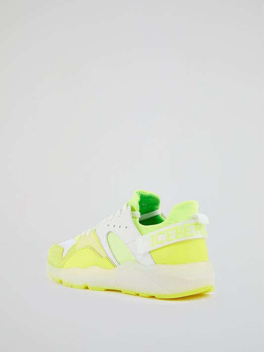 Neon Yellow Low Top Sneakers
