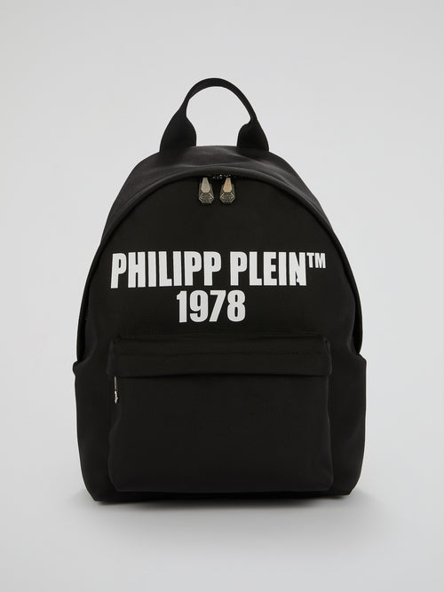 Black Classic Logo Backpack