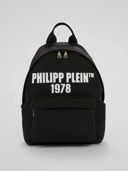 Black Classic Logo Backpack