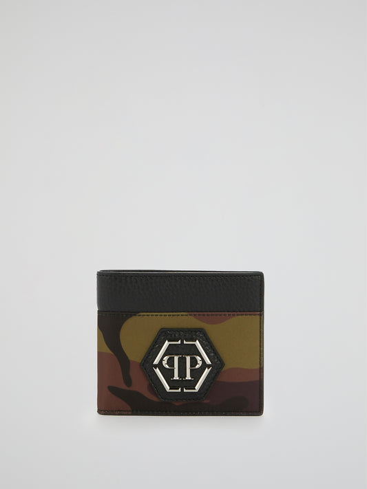 Camo Monogram Patched Pocket Wallet