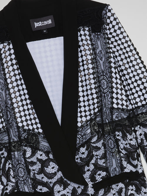 Lace Detail Blazer