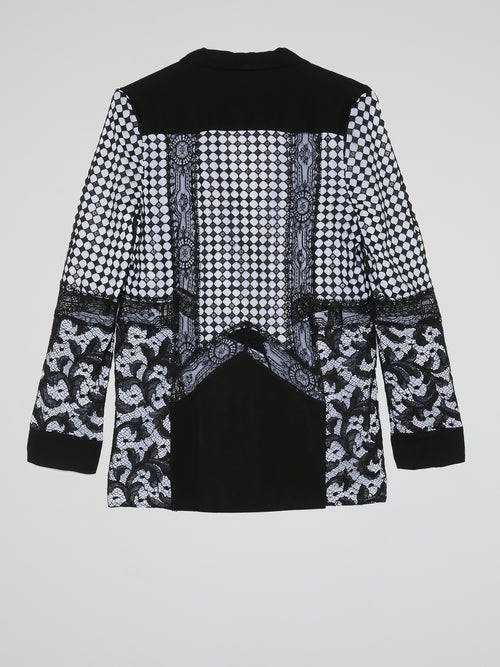 Lace Detail Blazer