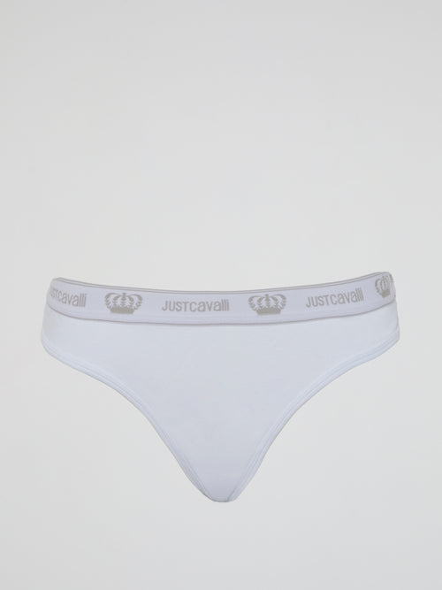 White Logo Band Underwear