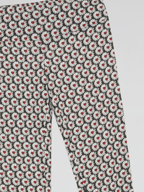 Floral Bootcut Pants