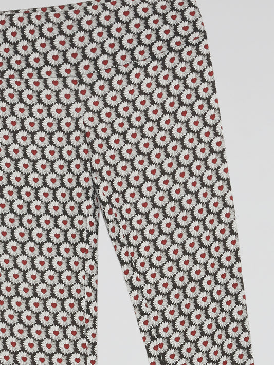 Floral Bootcut Pants