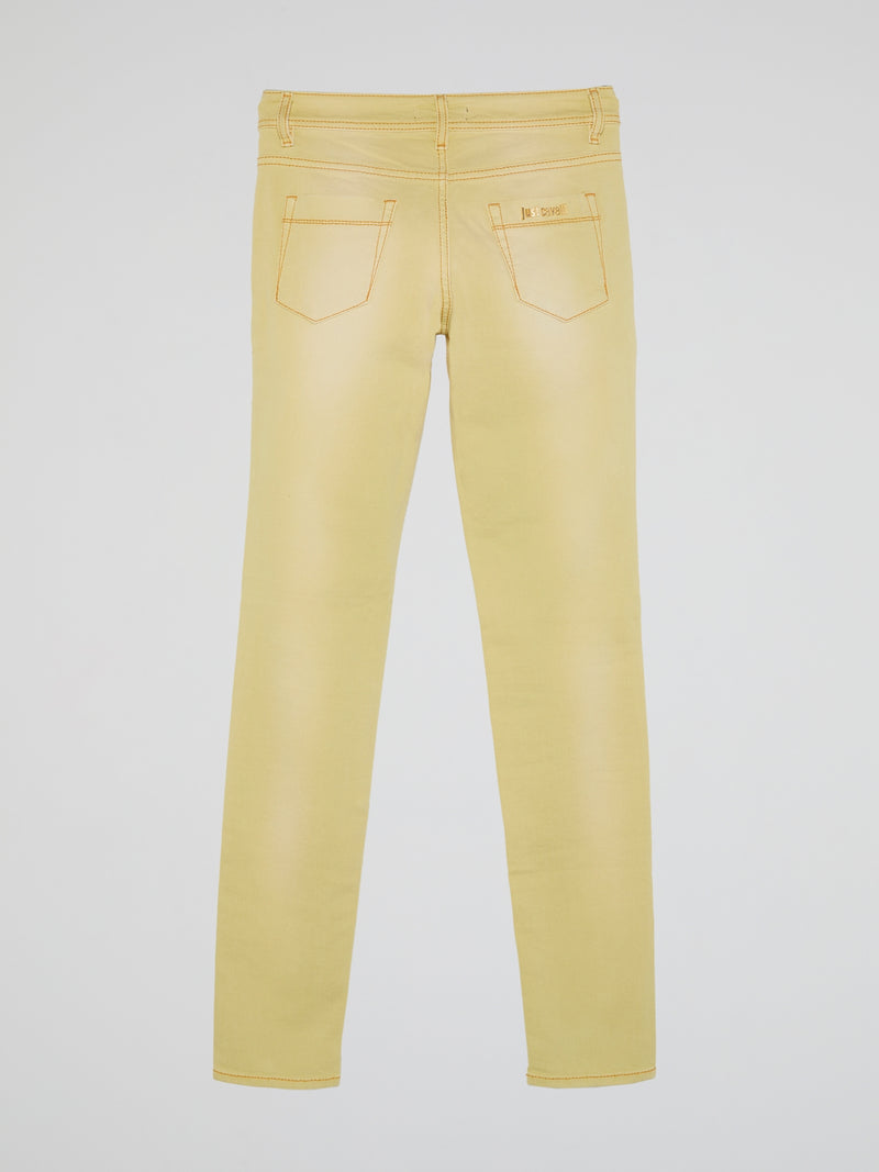Yellow Slim Fit Jeans