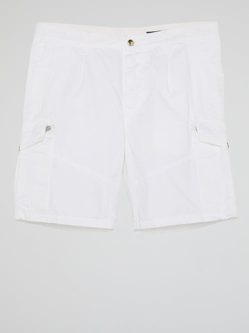 White Cargo Shorts