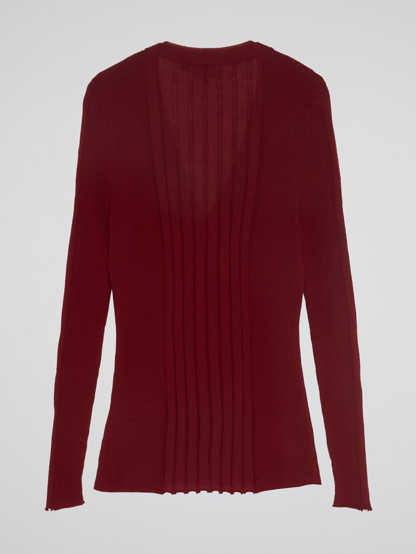 Burgundy Tie Front Cardigan