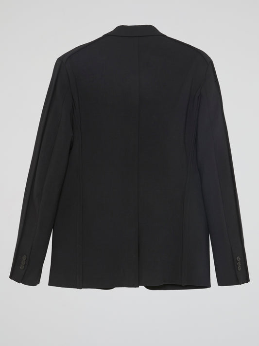 Black Single-Breasted Blazer