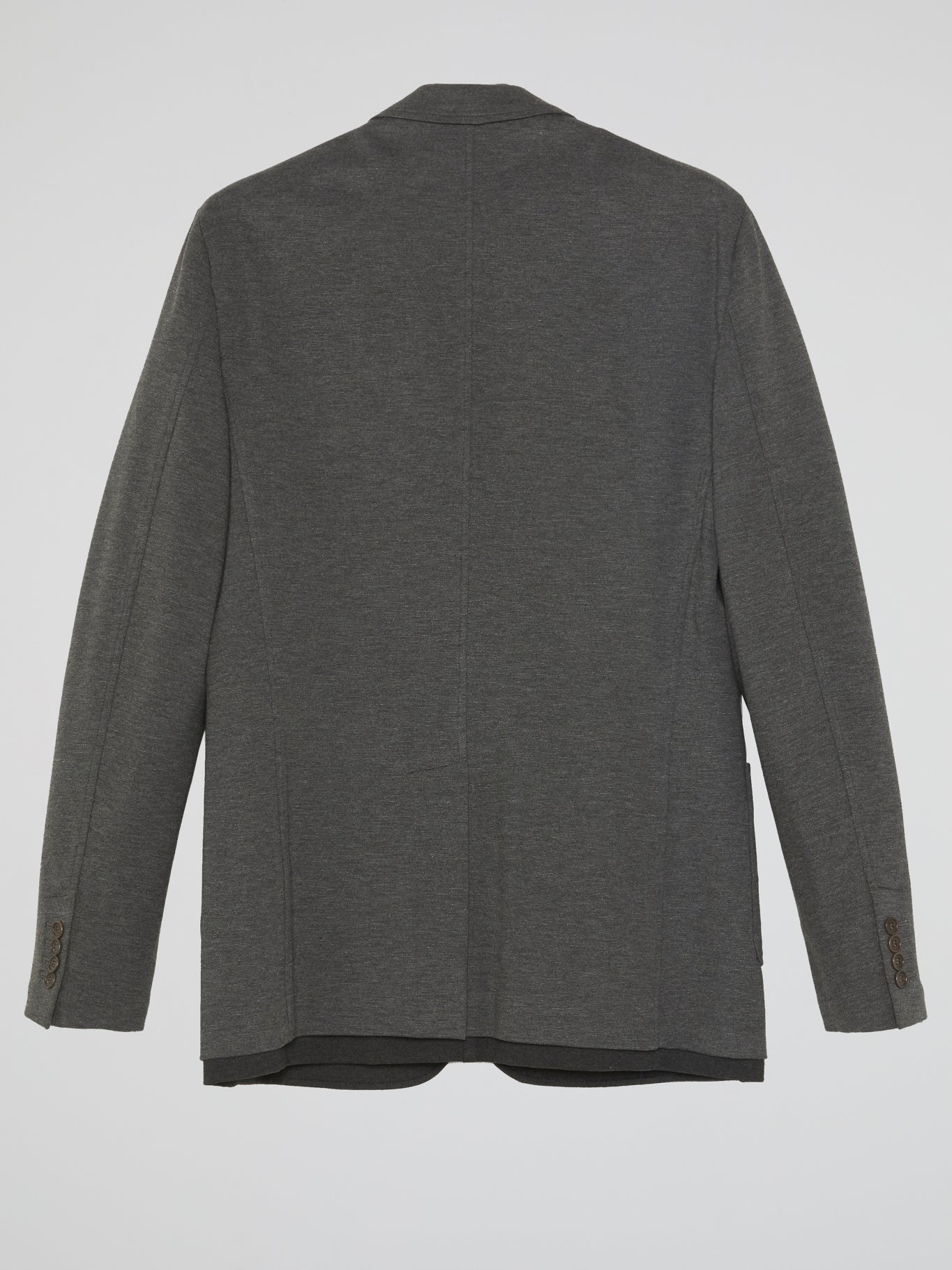 Grey Single-Breasted Blazer