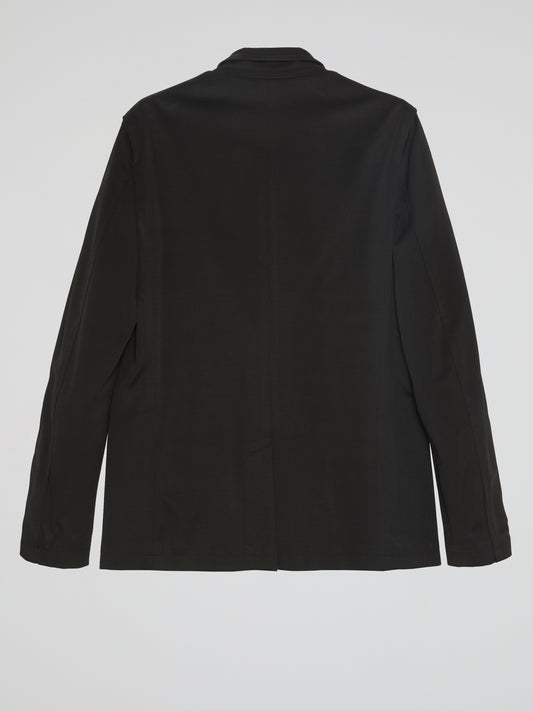 Black Zip-Up Blazer