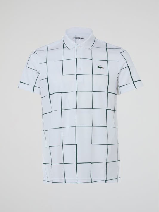 White Check Polo Shirt