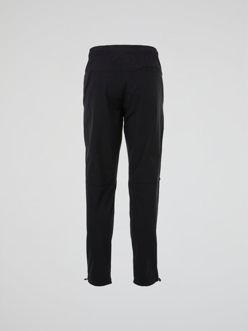 Black Drawstring Track Trousers
