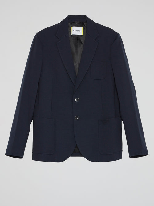Navy Pocket Detail Blazer