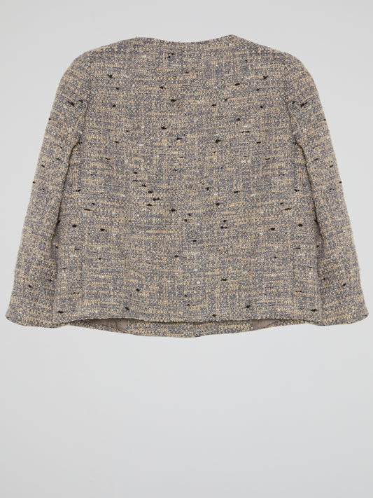 Embroidered Tweed Jacket