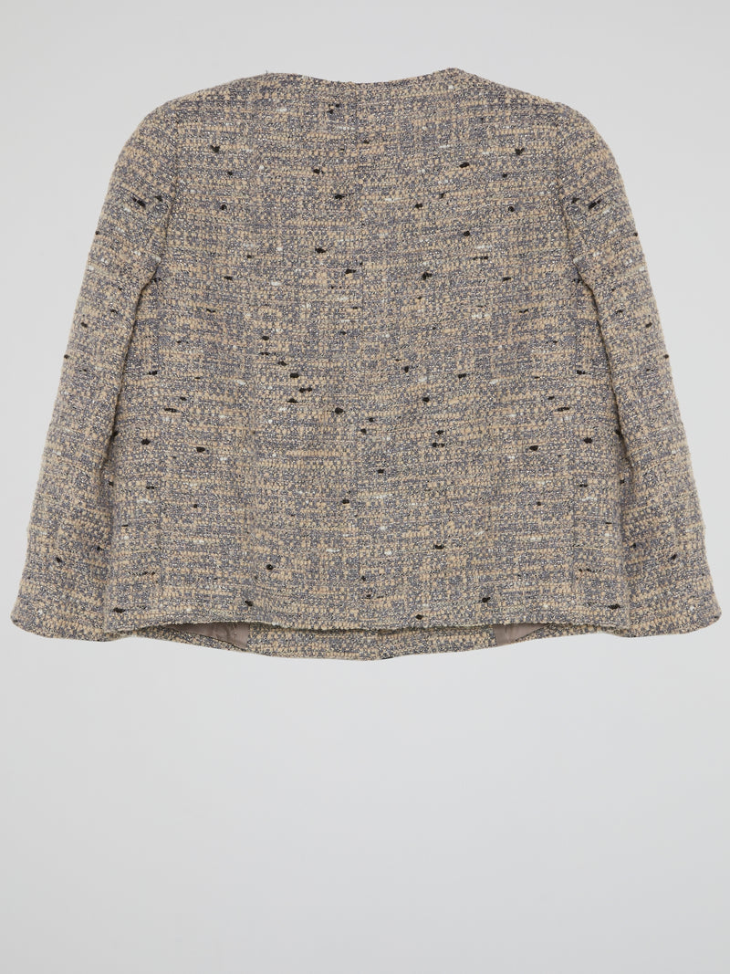Embroidered Tweed Jacket