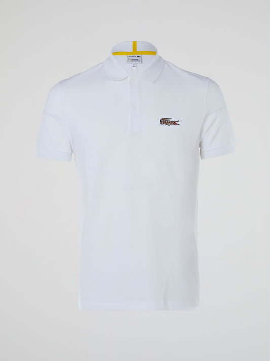 White Short Sleeve Polo Shirt
