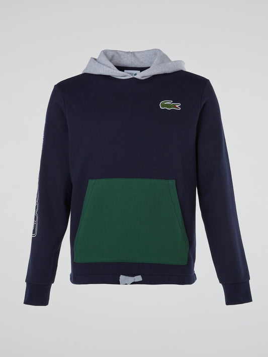 Colour Block Hooded Sweatshirt