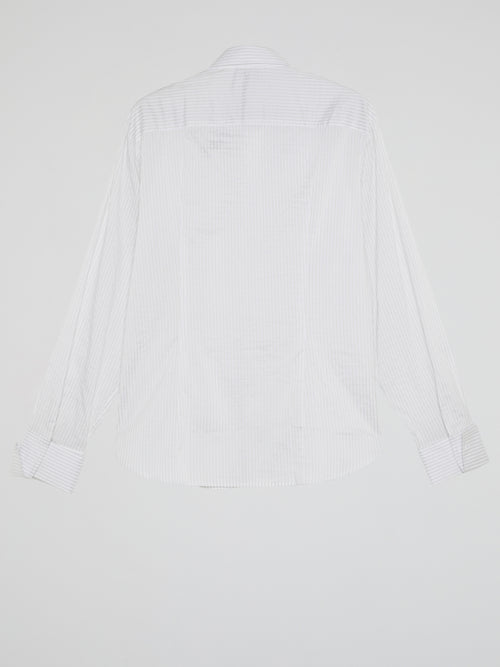 White Pinstripe Shirt