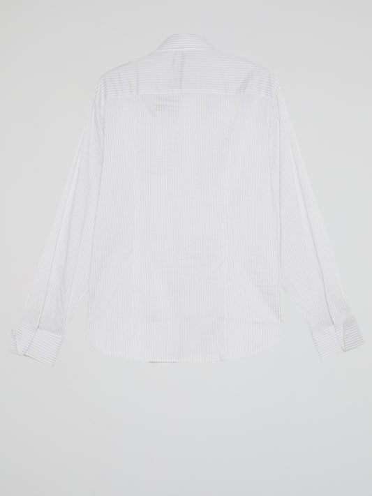 White Pinstripe Shirt