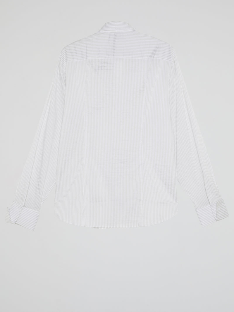 White Pinstripe Shirt