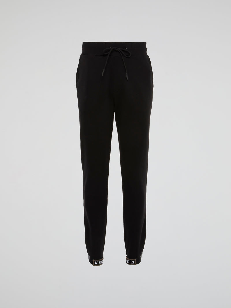 Black Logo Edge Trousers