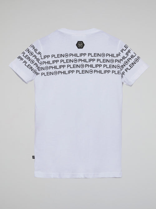 Black Logo Stripe T-Shirt (Kids)