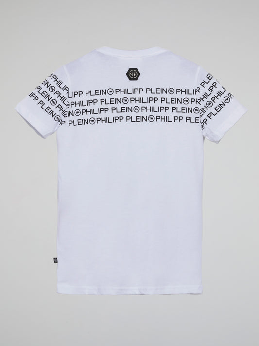 Black Logo Stripe T-Shirt (Kids)