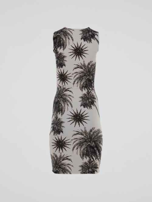 Iron Man Design Sleeveless Midi Dress