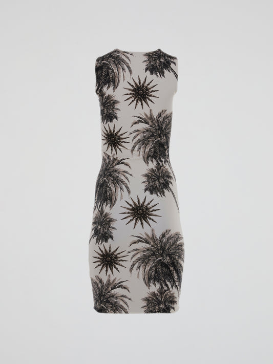 Iron Man Design Sleeveless Midi Dress