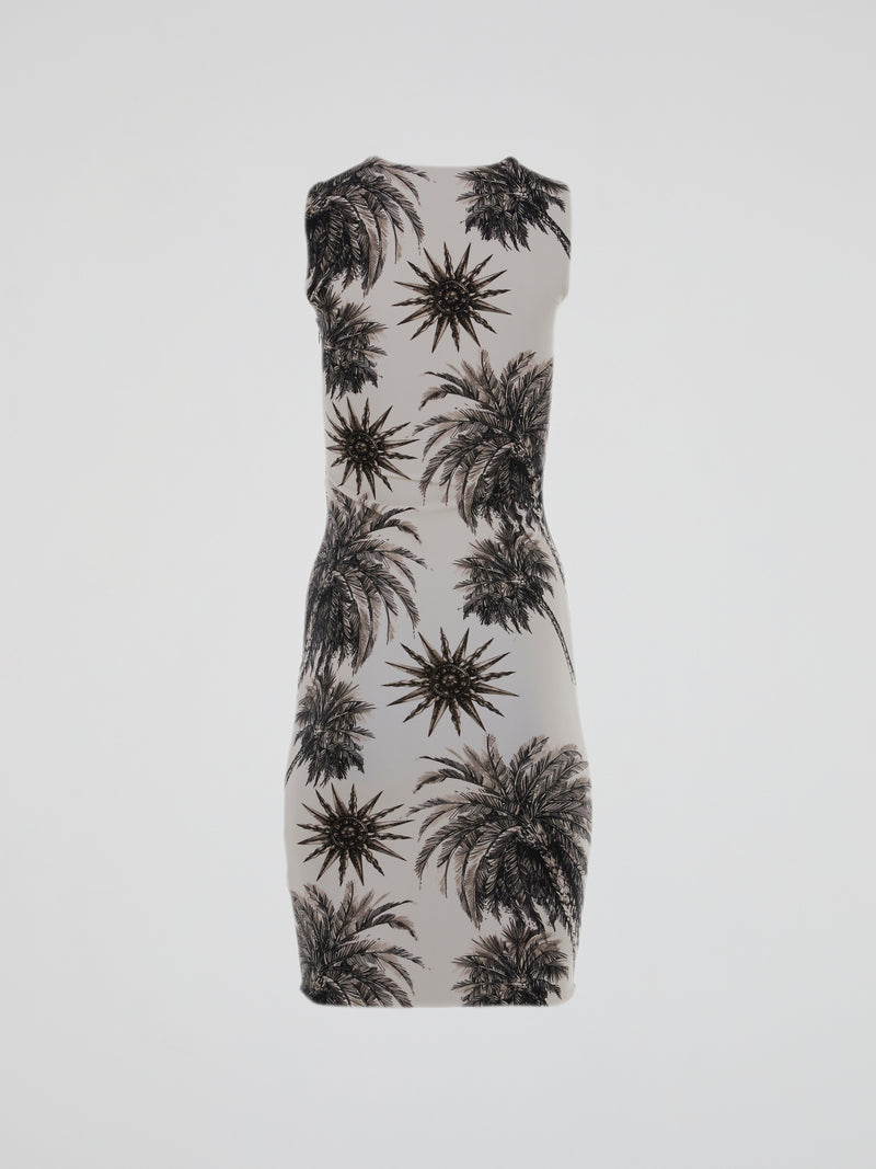 Iron Man Design Sleeveless Midi Dress