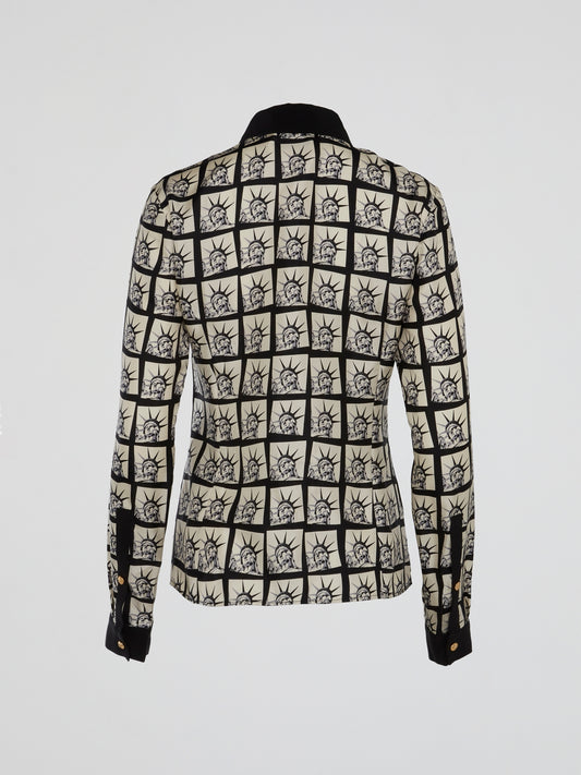 Statue of Liberty All-Over-Print Blouse