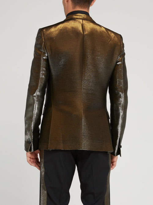 Блейзер с металлическим эффектом