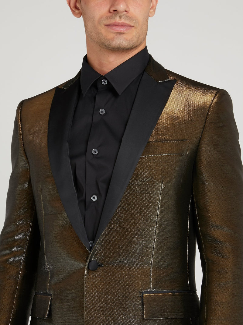 Блейзер с металлическим эффектом