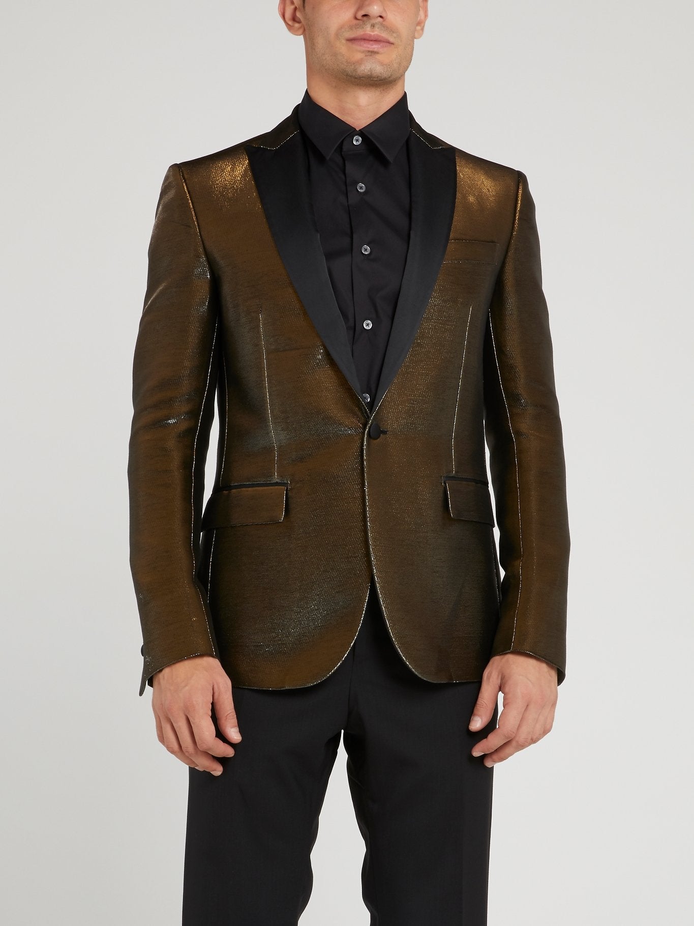 Блейзер с металлическим эффектом