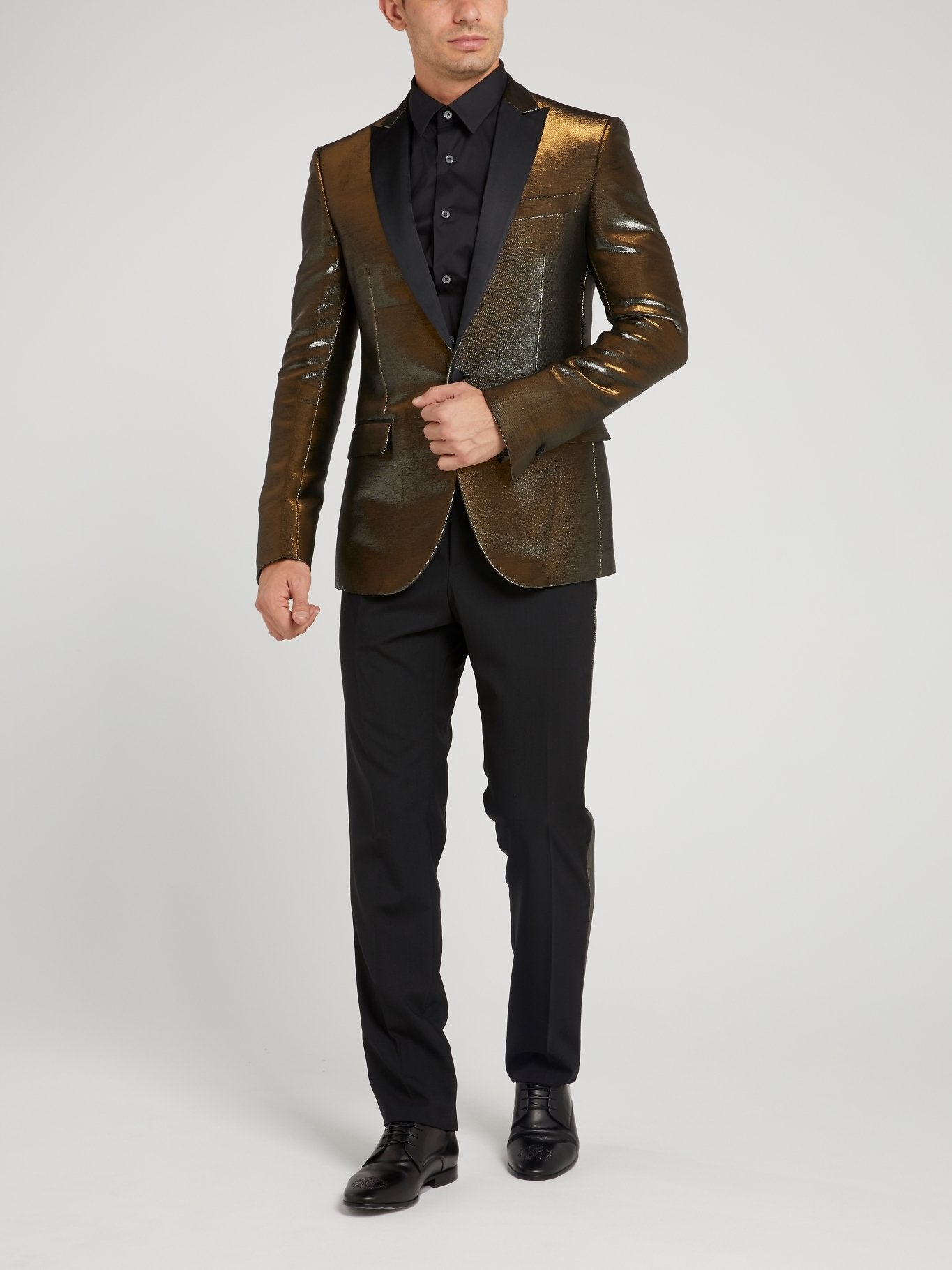 Блейзер с металлическим эффектом