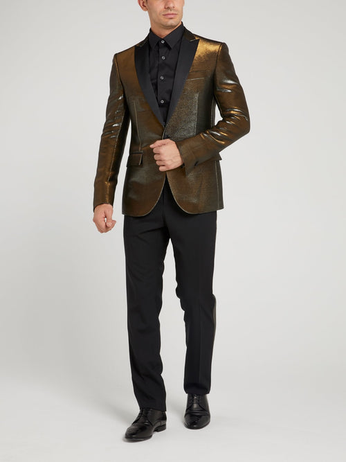 Блейзер с металлическим эффектом