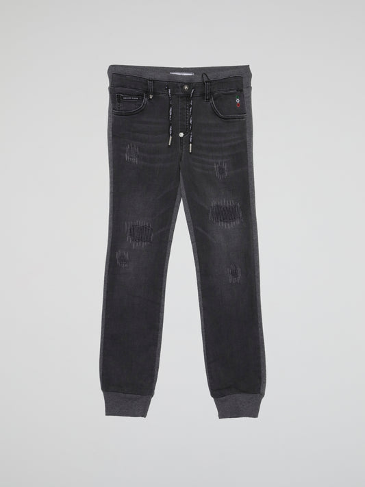 Grey Distressed Baggy Trousers (Kids)
