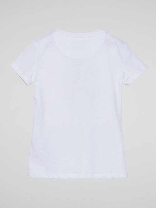 PP Monogram White Crewneck T-Shirt (Kids)