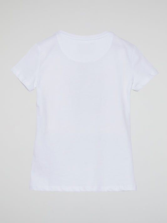 PP Monogram White Crewneck T-Shirt (Kids)