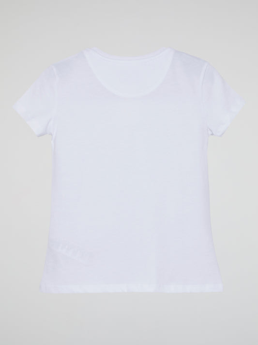 PLN Girl White Crewneck T-Shirt (Kids)