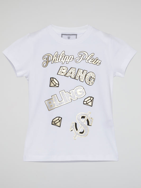 White Bang Bling Crewneck T-Shirt (Kids)